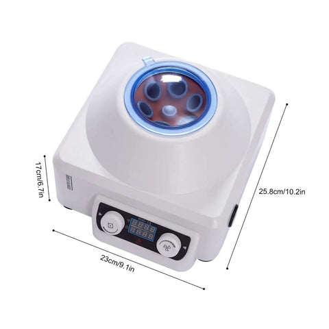 Electric Centrifuge Machine with LCD Display 4000 RPM Desktop Benchtop Centrifuge Timer and Speed Adjustable Six 10 mL Rotors