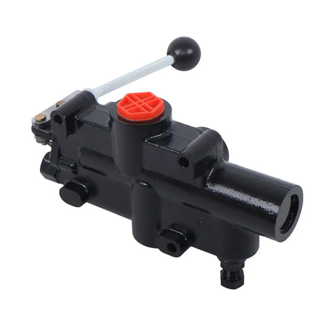2750 PSI Hydraulic Log Splitter Directional Control Valve With Auto Return Detent Lever And 21 GPM Flow SAE Inlet And Outlet