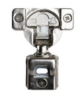 Soft Close Cabinet Hinge For Face Frame Cabinets One And A Quarter Inch Overlay 108 Degree Wrap Around Mount Nickel Plated 2 Pack TEC 864 G02910A15 With Three Tier Adjustment Press In Dowel By Grass, front view