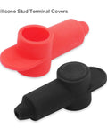 10 Pack Silicone Terminal Covers For Battery Studs And Power Junction Blocks, Fits 10 To 2 AWG Wire, 5 Red And 5 Black Pairs