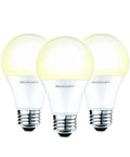 Smart White LED Bulb 60W Equivalent No Hub Needed Non Dimmable 3 Pack With Built In WiFi Voice Control for Google Assistant