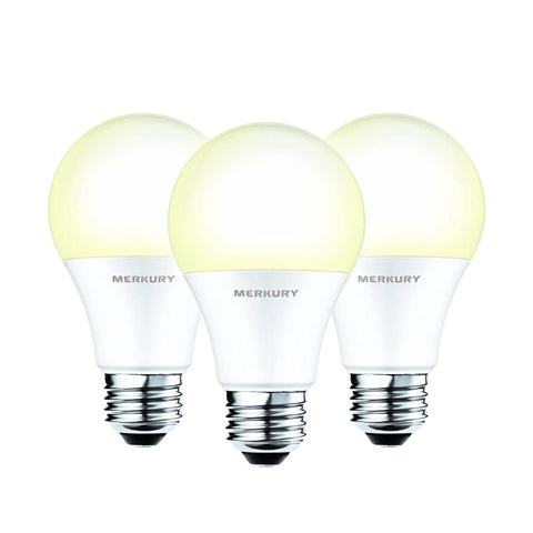 Smart White LED Bulb 60W Equivalent No Hub Needed Non Dimmable 3 Pack With Built In WiFi Voice Control for Google Assistant