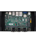 Bulletproof Fanless Mini PC With Slick Design And Badass Intel Core I7 10510U Processing Power internal motherboard with connectors.