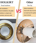 Comparison of thread installation with brass ring vs thin clip for Dope Mid Century Modern Pendant Lighting Four Light Globe Chandeliers