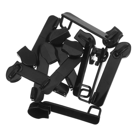 Explosion-Proof Zipper Pull Replacement Kit For Luggage And Suitcases, 10-Pack Nylon Puller Heads, black and durable