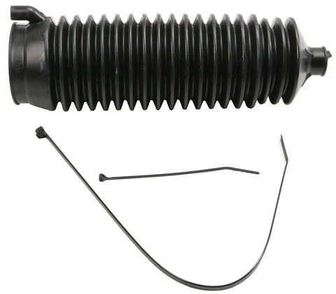 Rack And Pinion Bellows Kit For Chevrolet Silverado 1500 And GMC Sierra 1500 Classic 1993 Through 2007 Plus Dodge Dakota Durango And Nissan Quest Models with black rubber bellows and zip ties