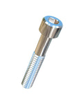 Top Tier Grade 2 Pure Titanium Socket Head Cap Screw 1/4-20 X 1-1/2 Inch UNC polished finish for marine applications.