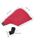 Heavy Duty 4 Inch Woodworking Belt Sander Dust Collection Bag With Reusable Debris Catcher, dimensions and quick snap mount shown.