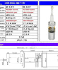Rock Solid Reciprocating Rod Motor With Pwm Speed Controller, DC Motor Specs and Dimensions, 73g, for actuator projects.