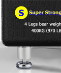 8 Piece Adjustable Heavy Duty Aluminum Furniture Legs Set For Sofa, Table, And Cabinet Feet Replacement showing weight capacity