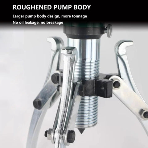 Heavy Duty 5 Ton Hydraulic Puller Adjustable 2 3 Jaw Wheel Bearing Separator For Garage Bosses Who Bust Stubborn Bearings Fast Using Forged Steel For Heat And Hustle Handling Vertical Horizontal Motion For Quick Bushing Removal Today, hydraulic jaw puller close-up