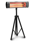 Infrared Space Heater With Tripod Stand, 7 Foot Cord, Black Finish, 100 To 300 Sq Ft Coverage, Instant Quiet Heat, Safe Tip Over
