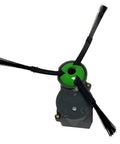 Authentic Roomba Side Spinning Brush Motor Module For J Series And I Series J5 J6 J7 J8 J9 E5 E6 I1 I3 I4 I5 I6 I7 I8 Fits 500 600 700 800 900 Series And More Easy Install For DIYers shown from top angle with green central hub.