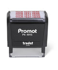 Go To 4 Line Self Inking Stamp For Names And Addresses, Personalize Font And Ink Color, Bold Lines For Crisp Pro Style Impressions