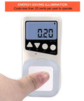 LED Night Light With Smart Sensor Dusk To Dawn Plug In 0.5W Daylight White 6 Pack with energy meter showing 0.20 usage