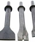 Rugged Workhorse Pneumatic Chisel Set For Air Hammer 9 Piece Punching Bits Kit with varied chisel shapes and 0.39 inch shank