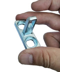Washer Door Latch Replacement 5304505088 For Electrolux Frigidaire Brands DIY Ready Easy Install Fix Compatible With Kenmore Gibson Kelvinator Philco Tappan White Westinghouse, metal latch close-up