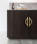Super Cool Brushed Gold Half Moon Cabinet Pulls And Drawer Handles Made From Tough Zinc Alloy That Fights Rust And Corrosion