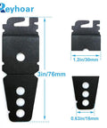 Two Pack Dishwasher Mounting Bracket Replacement Kit With Screws Fits Whirlpool And KitchenAid Dishwashers Black Heavy Duty Mount Replaces WP8269145 AP3039168 PS393134, shown with dimensions and product branding.