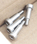 Heavy Duty Stainless Steel Hex Socket Shoulder Bolts Set, 4 Pieces, 304 Stainless, M3 Thread, 5mm Shoulder Diameter, 10mm Shoulder Length