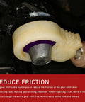 Close-up of 2 Pack Shift Cable Bushing Repair Kit With Clips For Gear Lever Linkage on transmission mechanism