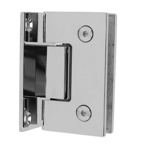 Tough Stainless Steel Frameless Shower Glass Door Hinge With 90 Degree Opening Built To Last, wall mount, rust resistant, heavy duty