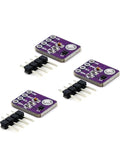 SHT41 Humidity And Temperature Sensor Module With I2C For Arduino 3 Pack shown with header pins