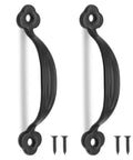 12 Pack Rustic Barn Door Handles Do It All Black 3 Inch Gate Pulls For Cabinets Closets Garage Drawers Indoor Outdoor Use 66mm Hole To Hole Screws Included
