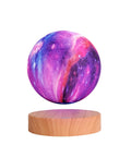 Levitating Moon Lamp 5.9 Inch Magnetic Floating Moon Light With Remote 3D Galaxy Moon Lamp 16 Color Modes on wooden base