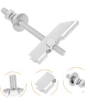 Heavy Duty Toggle Bolts For Drywall With Wing Nuts, Metal Hollow Wall Anchors, Aircraft Screw Technology, 12 Pack M8 Mounting Bolts, close-up