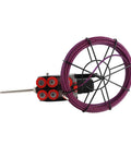 Heavy Duty Electric Pipe Threader Fueled By Peppy Brushless Motor And Sure Grip Handheld Shell with purple TEP cable.