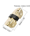 Spring Loaded Hinges For Small Boxes And Jewelry Cases 30mm Length 30 Pack, decorative 30x13mm hinge, iron material, uxcell
