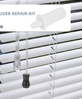 Spring Loaded Shutter Pins Repair Kit, 80 Pcs White Plastic Replacement Clips For Window Shutters, Cabinets And Doors, Easy Install, Durable Fasteners For Home, Office, And Shop. White louver repair pin on window shutters.