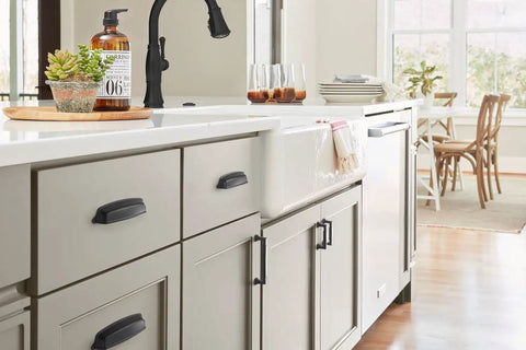 Top Shelf Matte Black Cup Pull Handle With No Hassle Mounting And Game Changing Grip For Smooth Kitchen Cabinet Refresh.