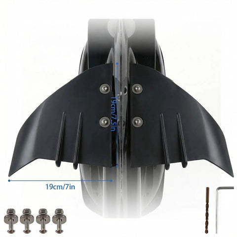 Hydrofoil Stabilizer Whale Tail Kit For Outboard And Stern Drive Motors 5 To 150 HP Classic Black Boost Performance And Stability For Smoother More Controlled Acceleration And A Tighter Balanced Ride