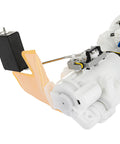Fuel Pump Assembly For Pontiac Vibe Base And GT 1.8L L4 2003-2004 And Toyota Corolla CE LE S 1.8L 2003-2004 Drop In Ready Direct Replacement Replaces OE SP9164M OE Grade Fuel Pump Module For Vibe And Corolla, showing side view with black float and white plastic housing