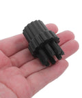 Upgrade Your Home Hustle With Six Pack M8 Steam Cleaner Brush Heads featuring black nylon bristles held in a hand.