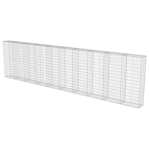Heavy Duty Galvanized Gabion Wall Basket 236 X 11.8 X 59 Inch wire cage for landscaping, privacy screens, and noise reduction.