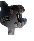 Close-up of hardened steel jaws on Heavy-Duty PET Strapping Machine Kit With Manual Tensioner And Sealer.