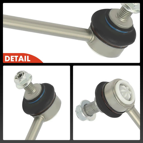 Close-up details of Two Front Sway Bar End Links Replacement Kit For Volvo S60 S80 V70 XC70 XC90 1999 To 2014