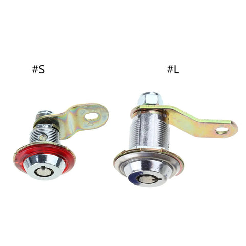 Arcade Game Cabinet Door Locks Set Of 3 For Jamma Machines with short and long locks for iron, glass, or wooden doors.