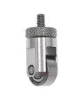 Dial Indicator Roller Contact Point For Depth Gauge, 10mm Diameter Wheel, 4-48 UNF Thread Shank, Inch Dial Indicator Accessory For Pro Grade Precision Measuring Tools, Replacement Point For Moving Workpieces, metal roller tip
