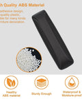 4 Pack Self Adhesive Cabinet Handle Pulls For Drawers Cabinets And Doors With Instant Attachment Black ABS Material No Drilling