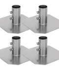 Heavy Duty Dock Base Plates 4 Pack For Floating Docks Stationary Foot Plates For Posts Pipes And Legs Metal Construction