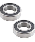 Heavy Duty 6206RS Deep Groove Ball Bearings With Double Rubber Sealed Ends For Industrial Machinery Use Plus Lube Protects Dirt Buildup And Lasts Long Time Great Value Set Of 2 Made From Hardened Steel Perfect For Your Tough Jobs - steel ball bearings with rubber seals.