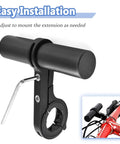 Heavy Duty Aluminum Bike Handlebar Extender Mount For GPS Speedometer And LED Light Lightweight Grippy Clamp Extension on bike