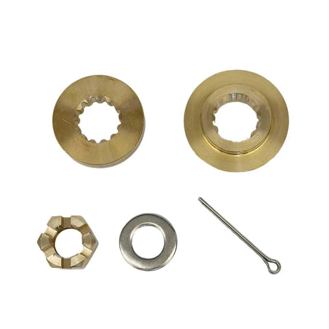 Yamaha Outboard Propeller Hub Kit With Nut Cotter Pin Thrust Washer And Spacers For 40HP 50HP 55HP F40 F50 Engines Includes 66T-45987-01 And 663-45987-02 All Hardware Included For Quick Plug And Play Install