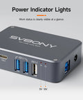 Outdoor Telescope Power Hub With Micro DC And USB Type C Ports For High Speed Output And Easy Power Source Compatibility