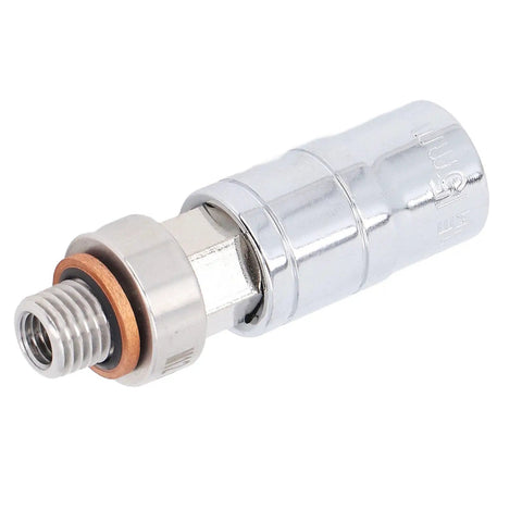 Fix Your Stripped Oil Pan With This Piggyback Drain Plug M12x1.5 Stainless Steel Self Tapping Repair Kit Including Screw Extension Drill And Wrench To Rethread Threads Fast! stainless steel oil pan drain plug M12x1.5