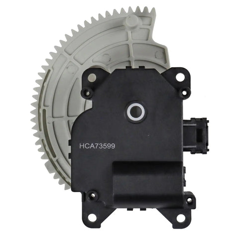 Main Hvac Blend Door Actuator For Cars Trucks with rugged plastic housing and four bolt mounts, designed for easy installation.